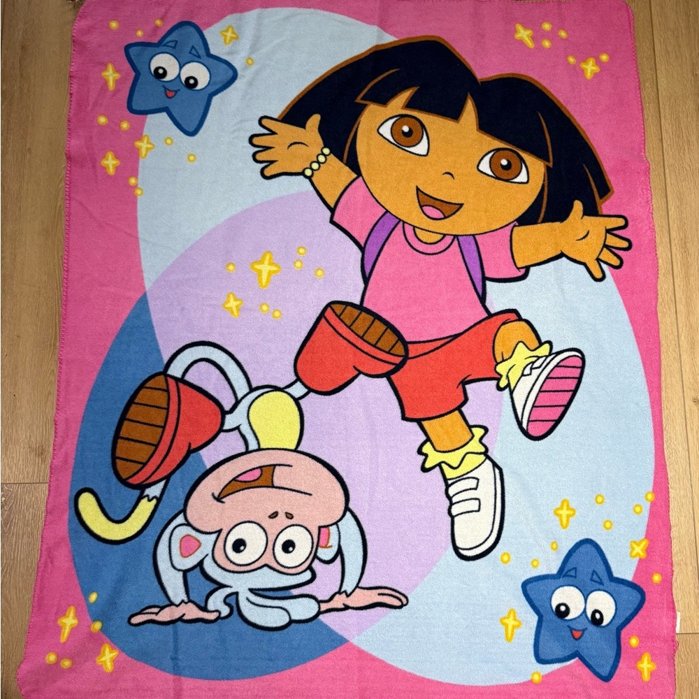 Plush Dora the Explorer Fleece Blanket